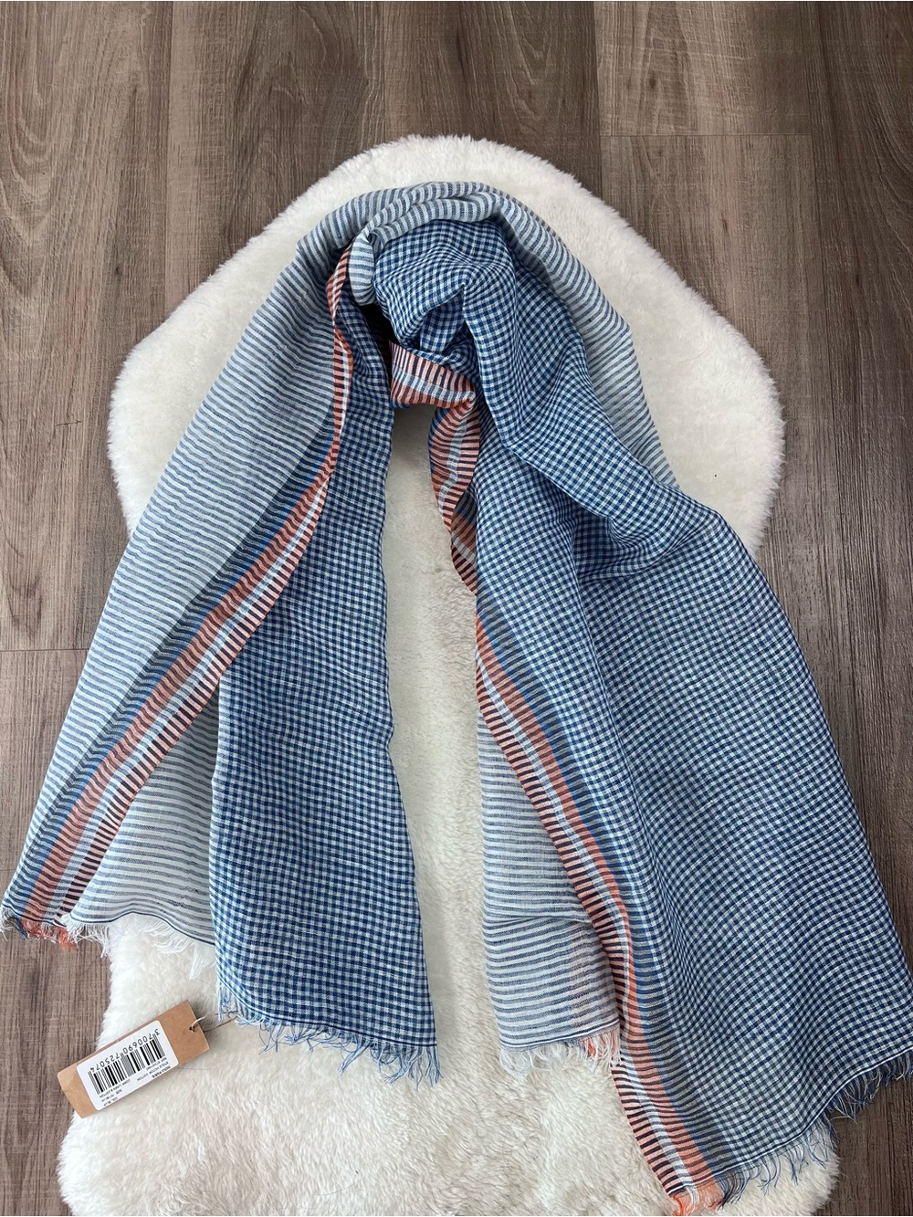 Inoui lightweight linen cotton scarf